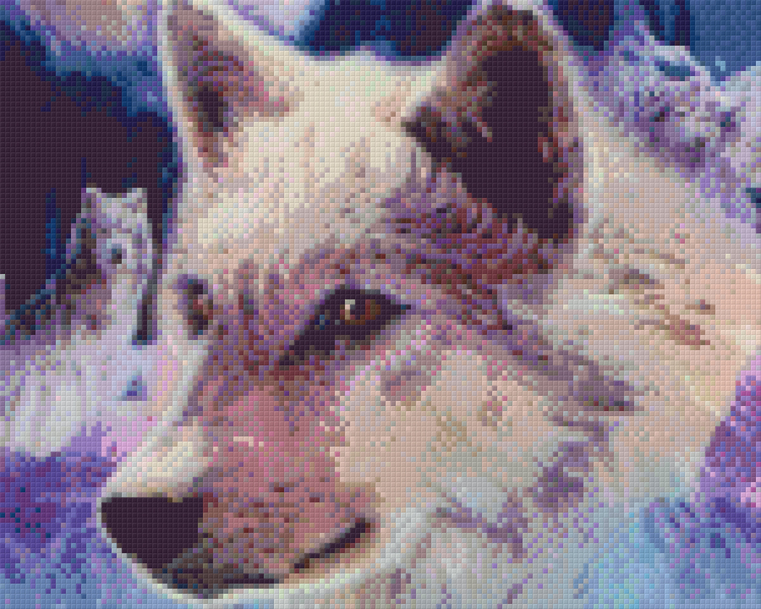 Wolf Guide Nine [9] Baseplate PixelHobby Mini-mosaic Art Kit image 0